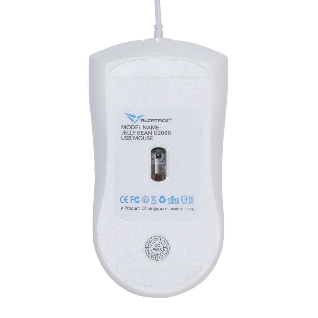 Alcatroz Jellybean U2000 Keyboard and Mouse - White/Peach