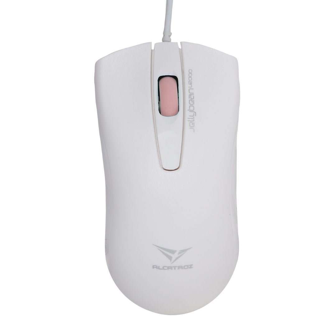 Alcatroz Jellybean U2000 Keyboard and Mouse - White/Peach