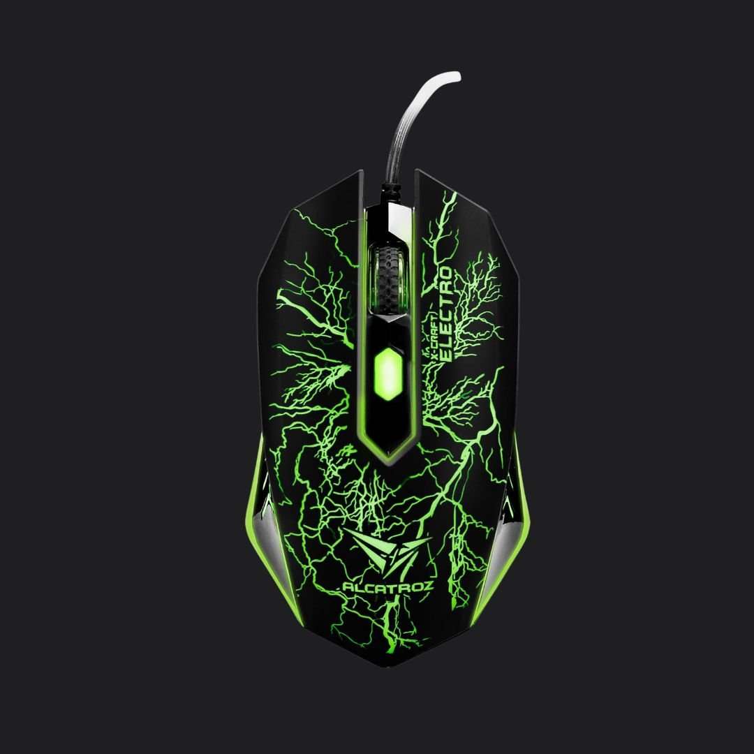 Alcatroz X-Craft Classic Gaming Mouse - Electro