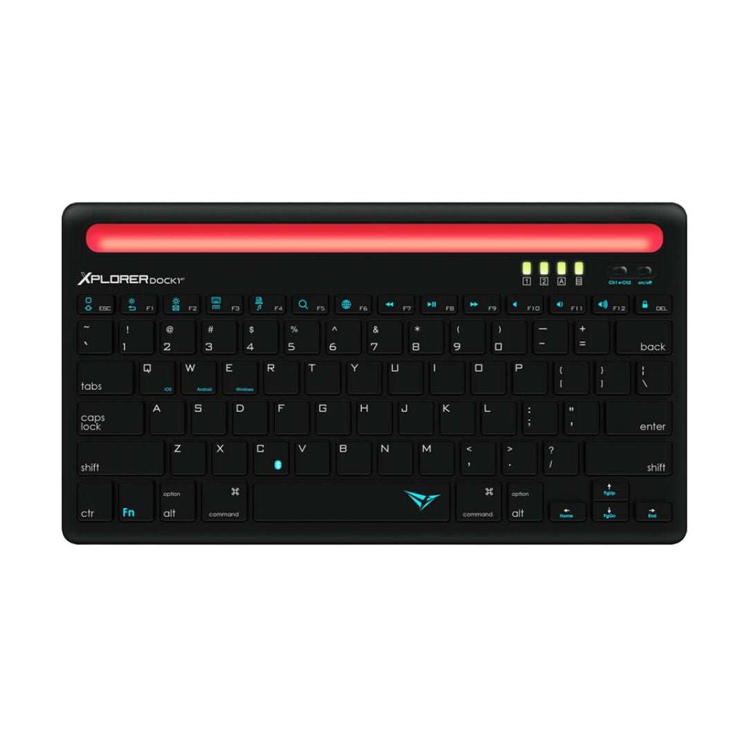 Alcatroz Xplorer Dock 1 Bluetooth Keyboard - Black/Red