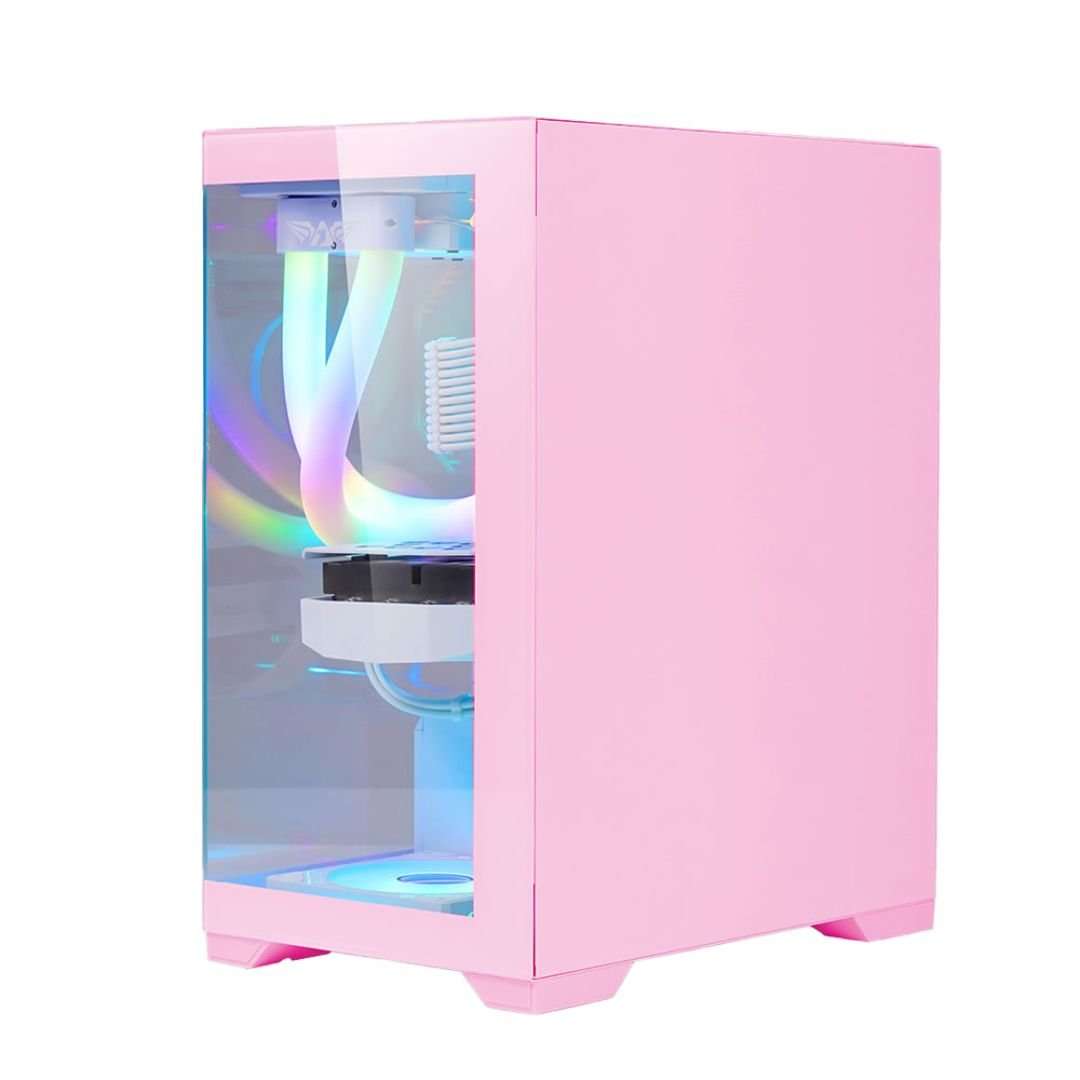 Armaggeddon Aquaron MicroATX Gaming Case - Pink
