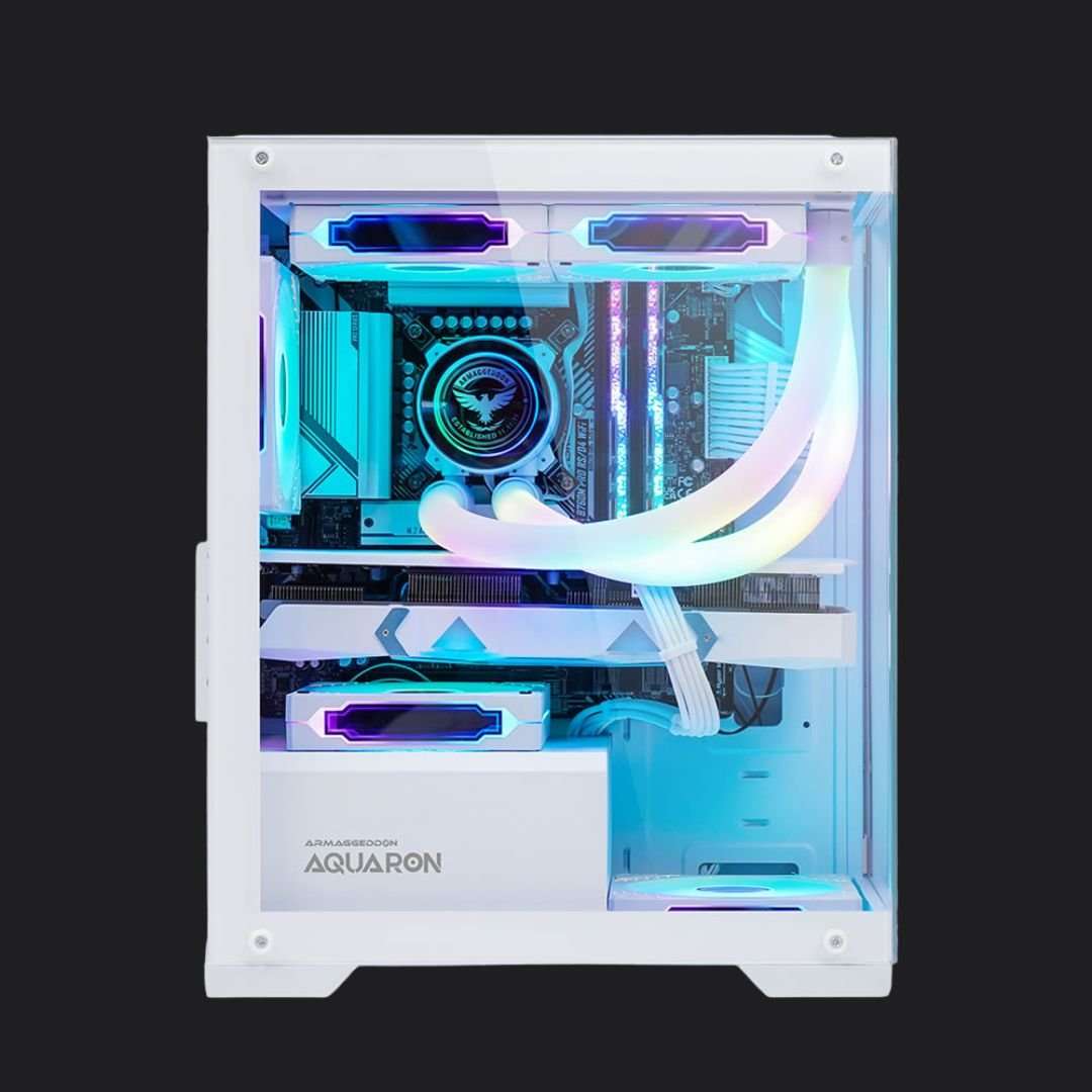Armaggeddon Aquaron MicroATX Gaming Case - White