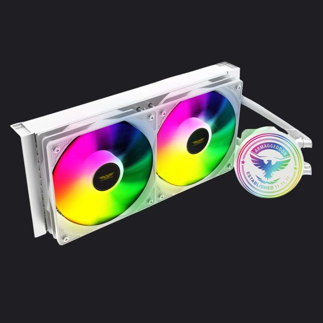 Armaggeddon Arctic Freeze 240 CPU Liquid Cooler - White