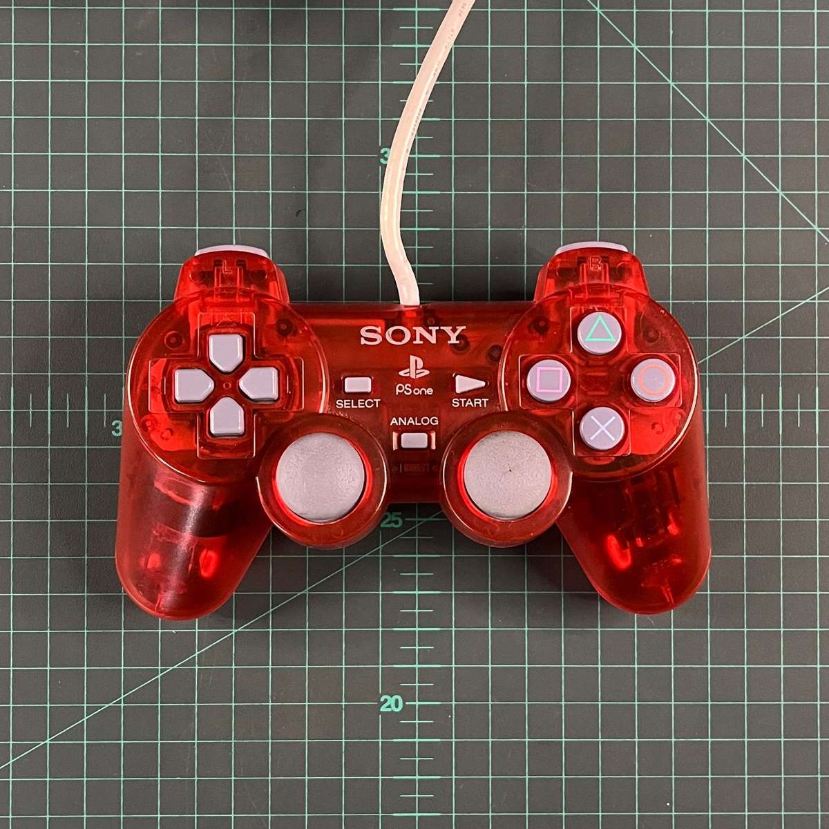 Dualshock Controller | Crimson Red | Playstation 1 | PS1 | Accessories