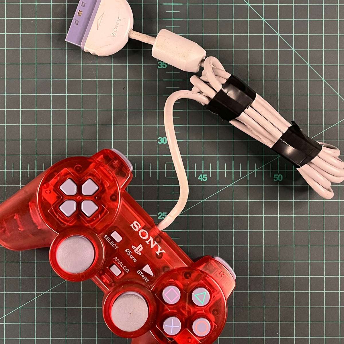 Dualshock Controller | Crimson Red | Playstation 1 | PS1 | Accessories