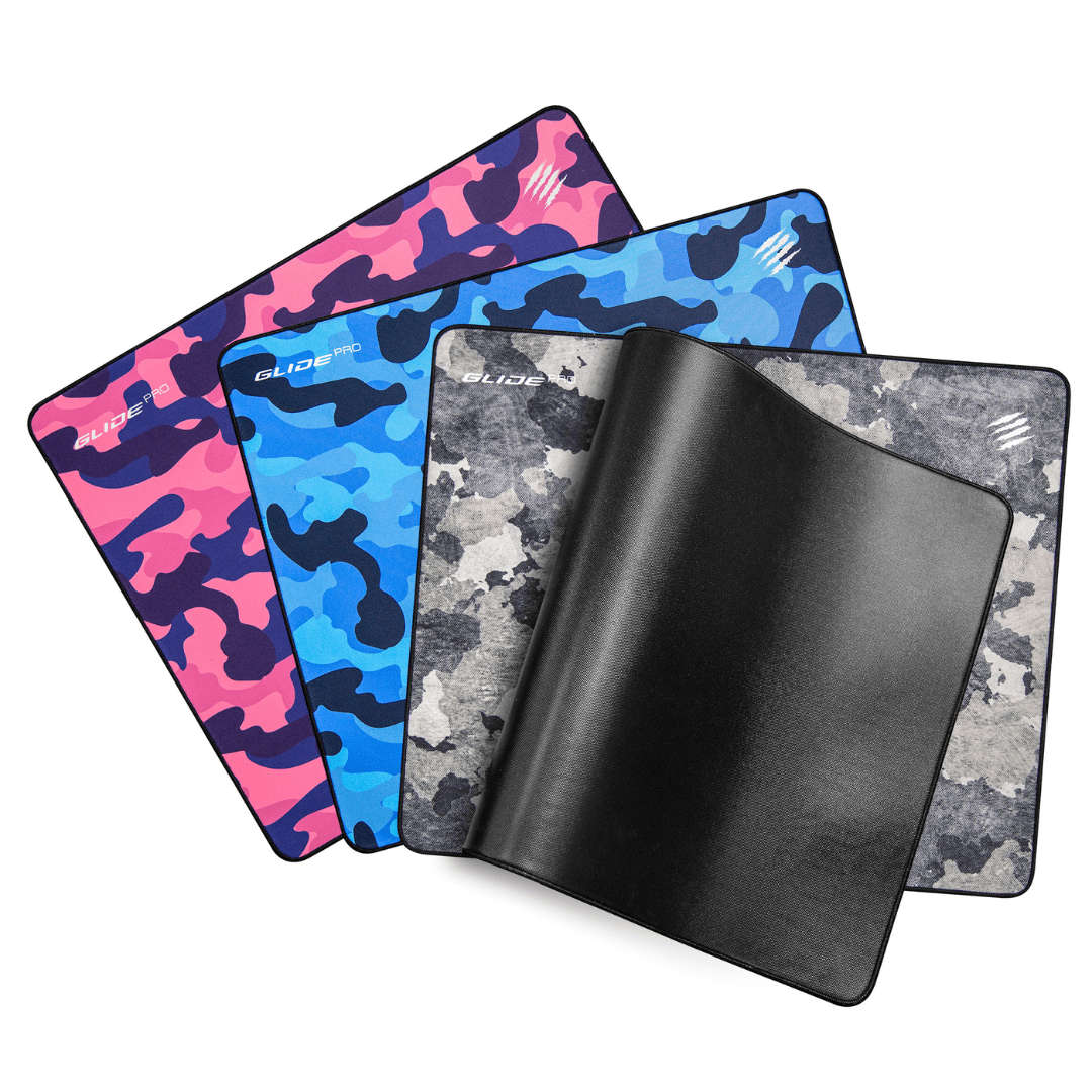 Mad Catz G.L.I.D.E. Pro Camo Gaming Mouse Pad - Blue