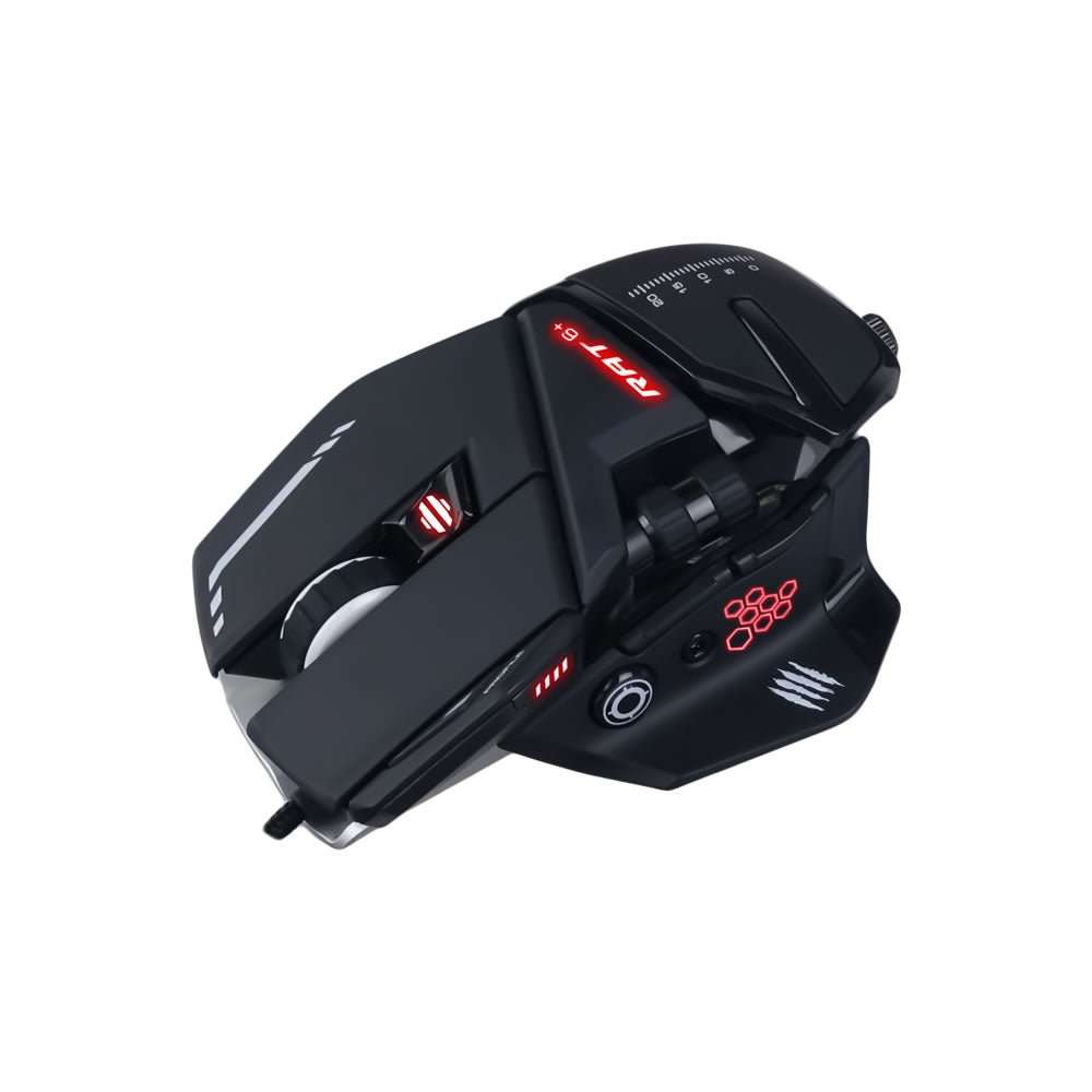 Mad Catz R.A.T. 6+ Wired Optical Gaming Mouse - Black