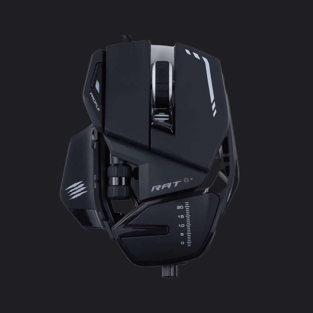Mad Catz R.A.T. 6+ Wired Optical Gaming Mouse - Black