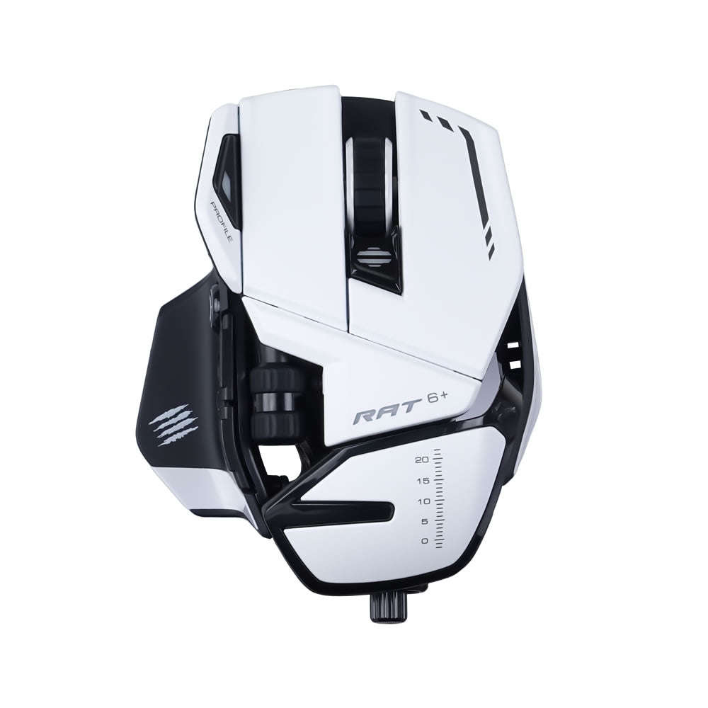 Mad Catz R.A.T. 6+ Wired Optical Gaming Mouse - White