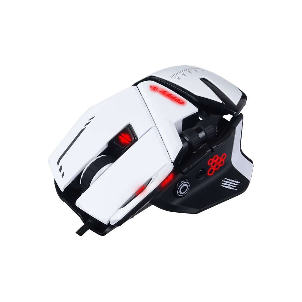 Mad Catz R.A.T. 6+ Wired Optical Gaming Mouse - White