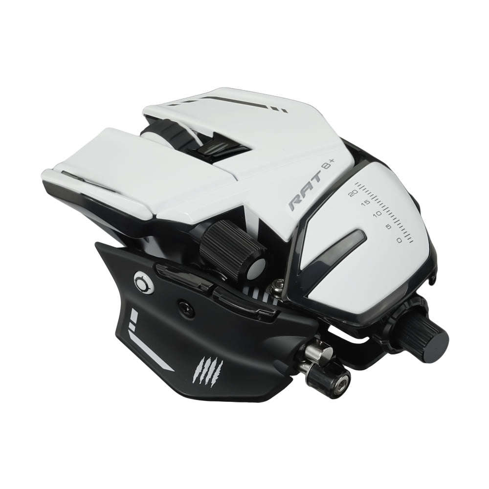 Mad Catz R.A.T. 8+ Wired Fully Adjustable Gaming Mouse - White