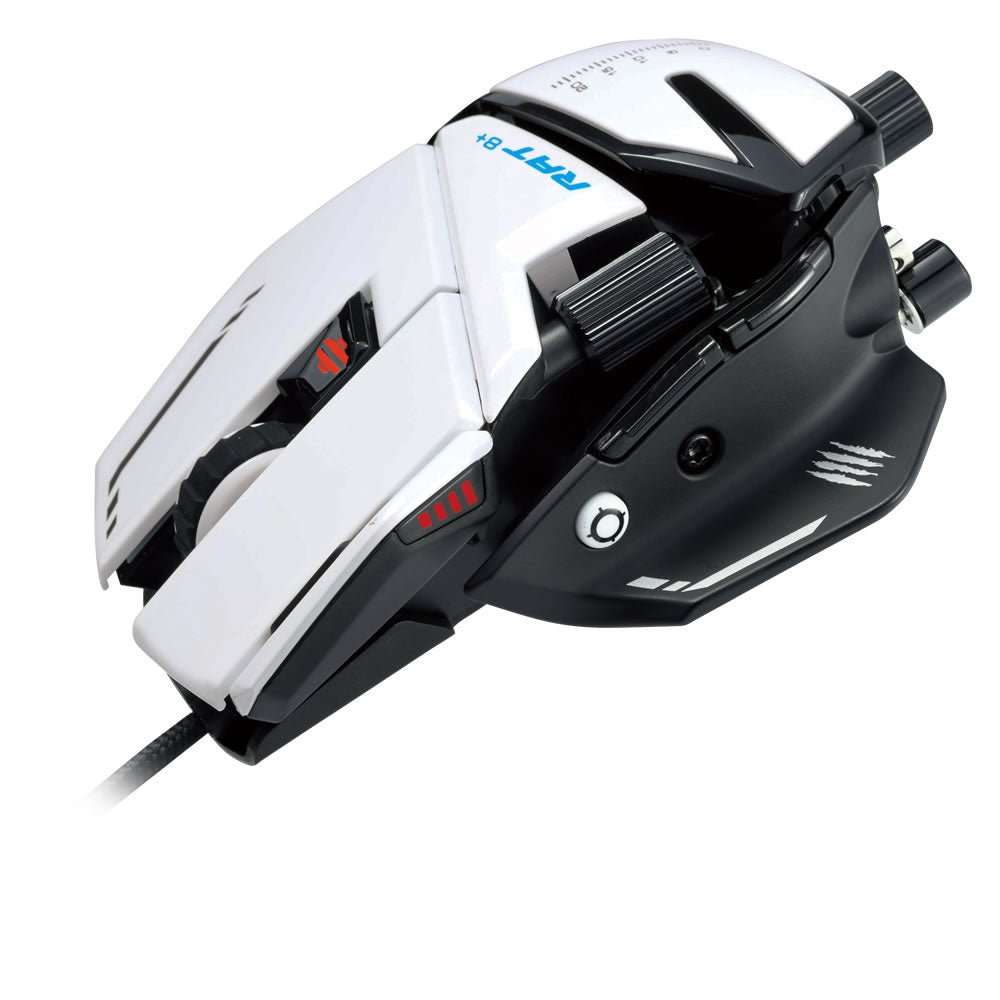 Mad Catz R.A.T. 8+ Wired Fully Adjustable Gaming Mouse - White