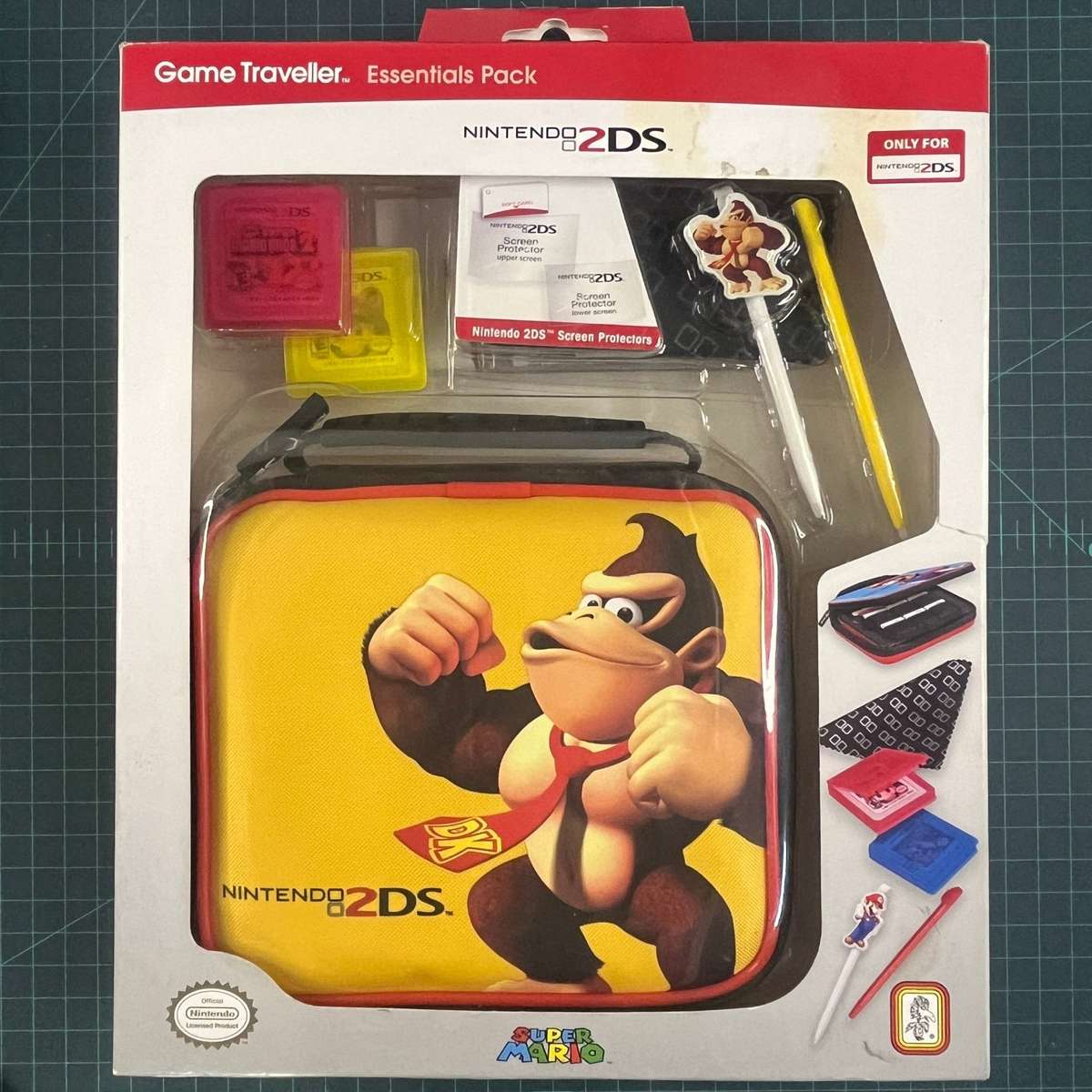 Nintendo Game Traveller Essentials Pack | Donkey Kong | 2DS | Accessories | New CIB