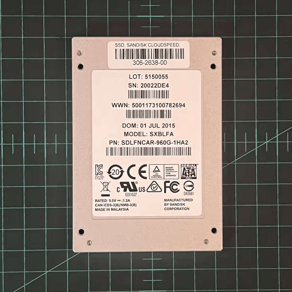 SanDisk CloudSpeed Eco Gen II SXBLFA 1TB 2.5" SATA SSD