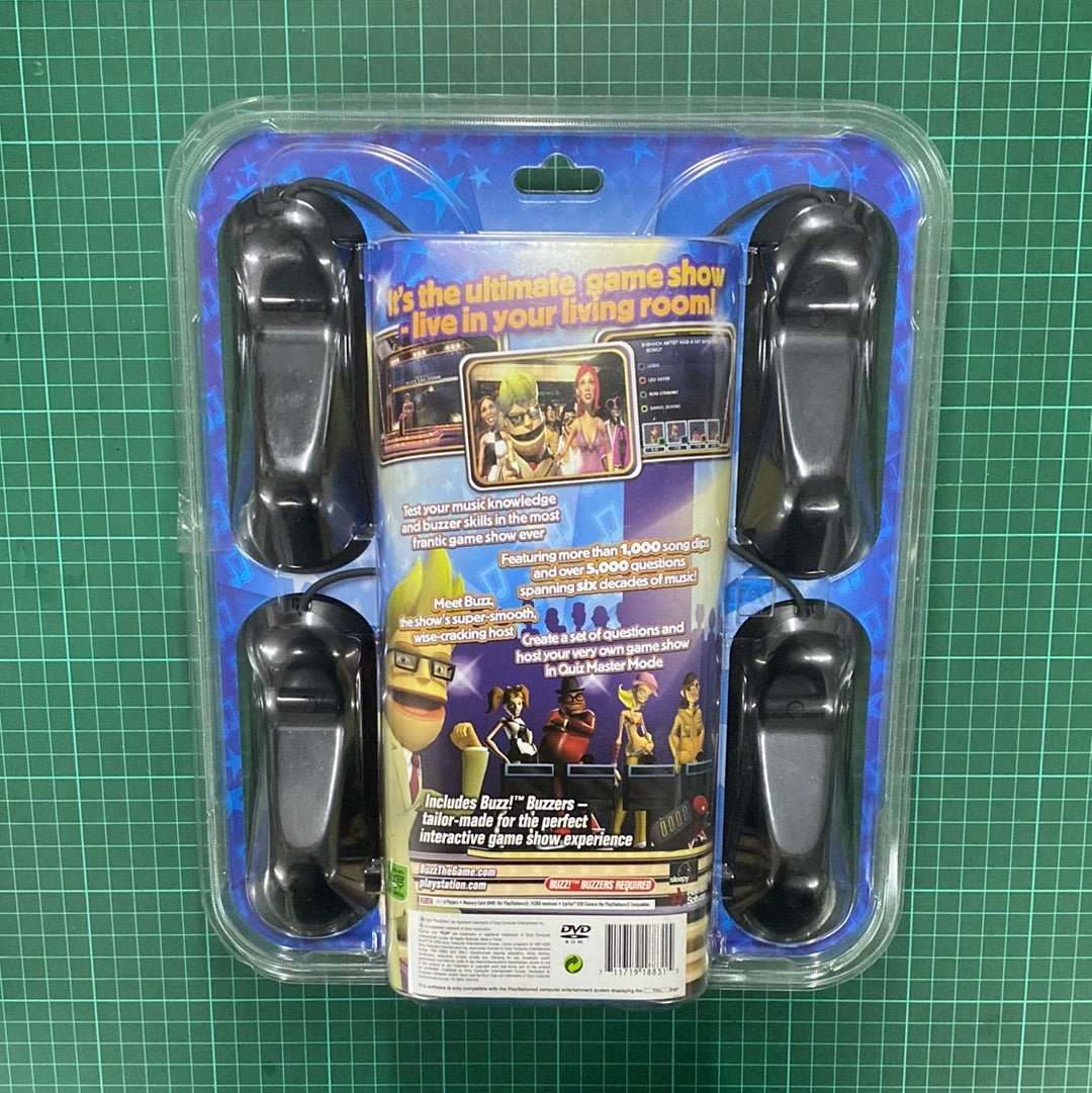 BUZZ!: The Music Quiz | PS2 | Playstation 2 | Bundle | Accessories