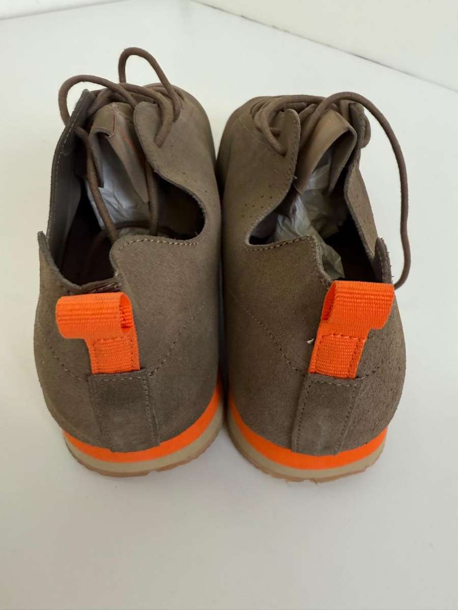 Hush Puppies Hogie Taupe Microfibre Leather - UK 11