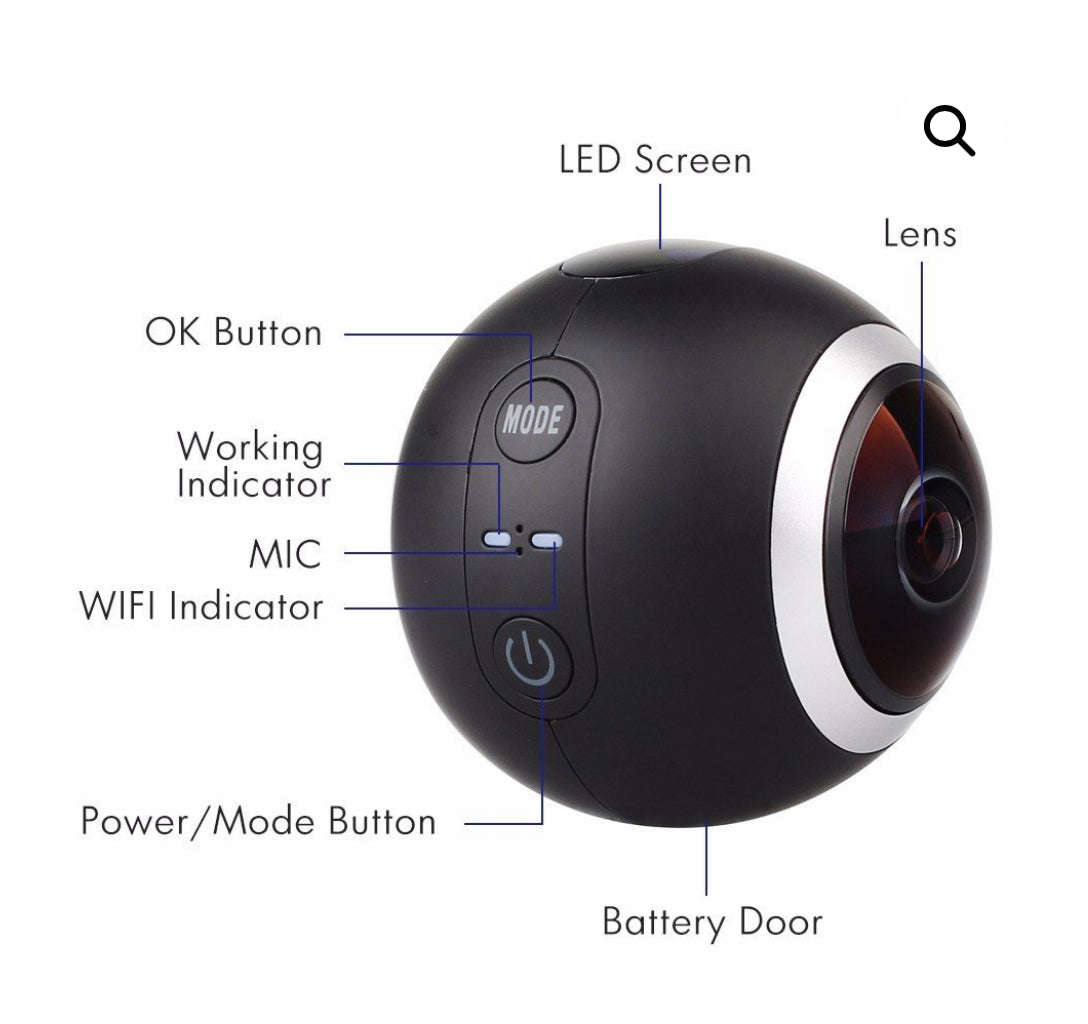 360 WiFi Action Camera