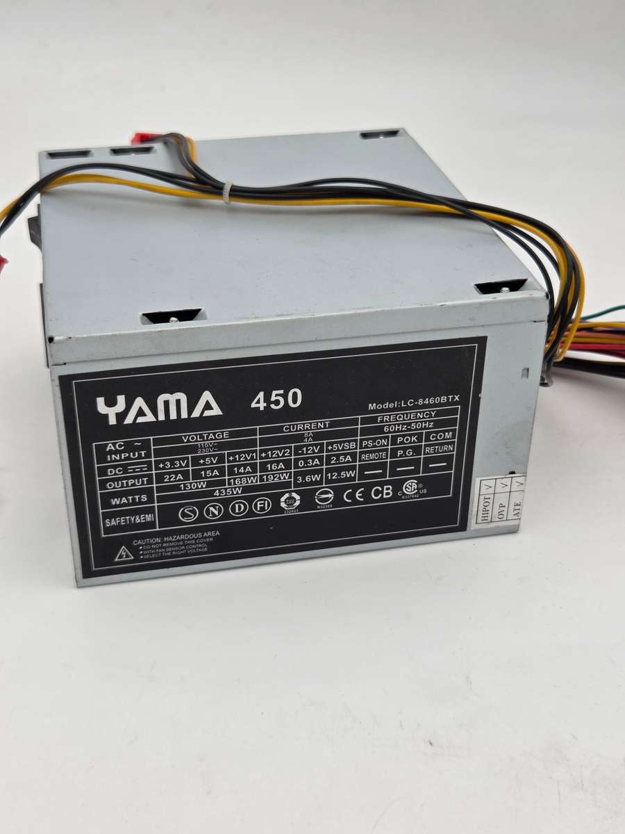 Yama 450W Power Supply Unit (PSU) - Model LC-8460BTX
