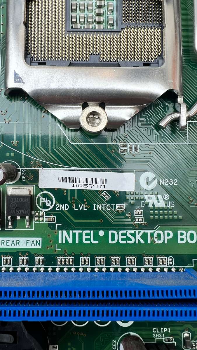 Intel DQ57TM Executive Series Q57 micro-ATX LGA1156 DDR3 1333MHz Desktop Motherboard (No Corrosion)