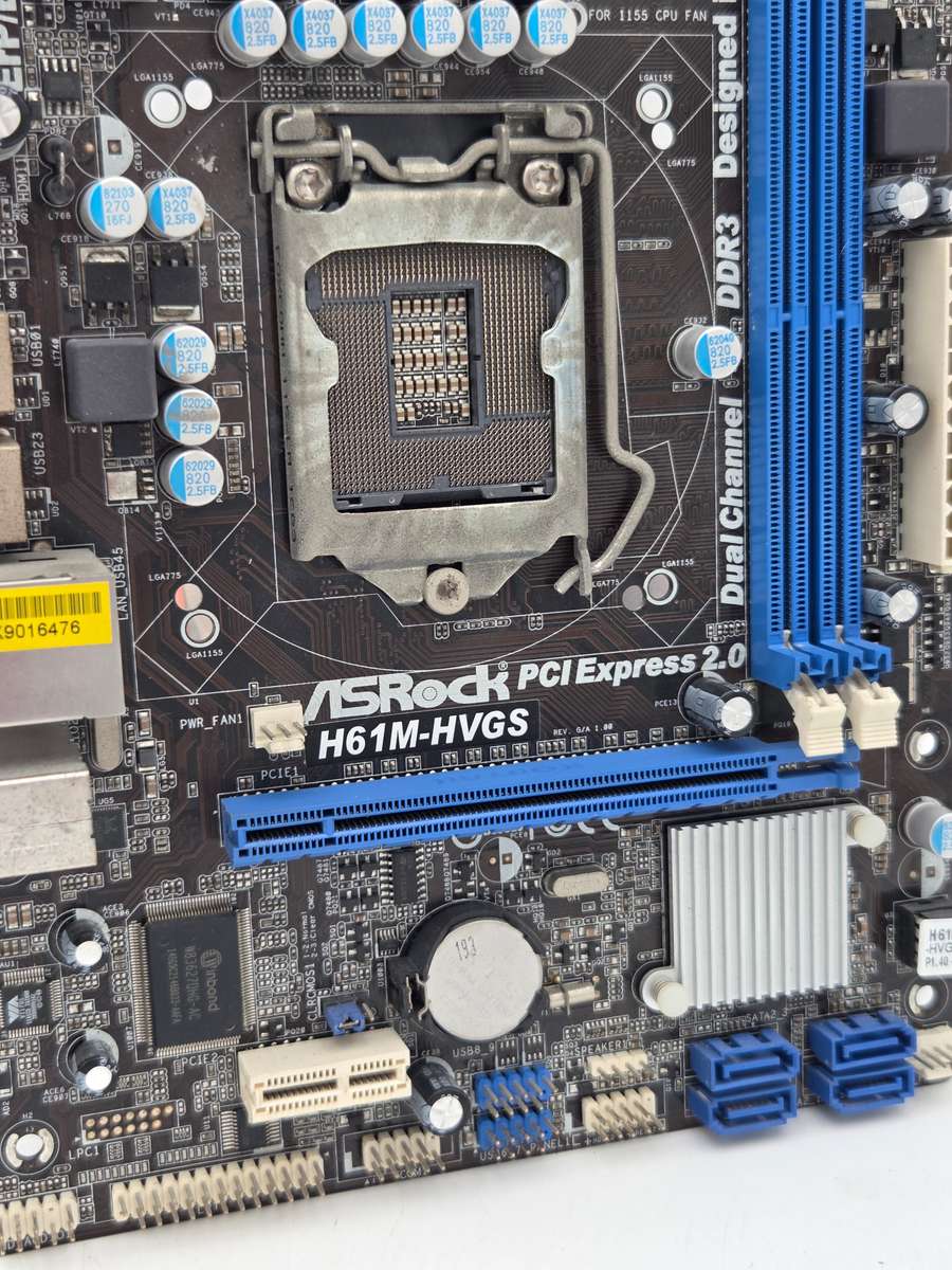 ASRock H61M-HVGS Micro-ATX Motherboard - LGA 1155 Socket (No IO Shield)
