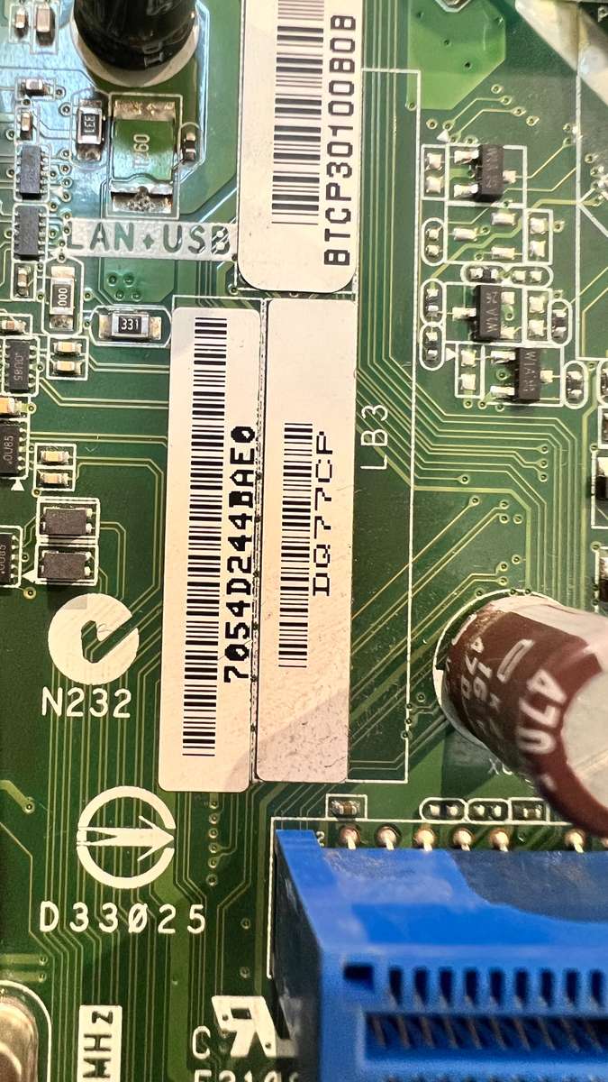 Intel DQ77CP - motherboards (DIMM, DDR3-SDRAM, Intel, PC, Intel, Intel Q77 Express)