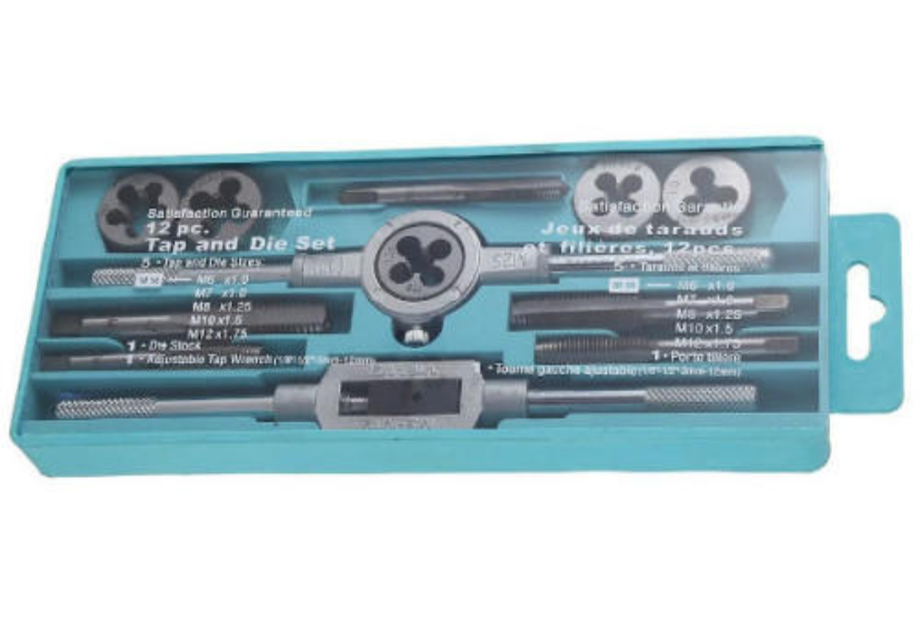 12Pc Tap and Die Set