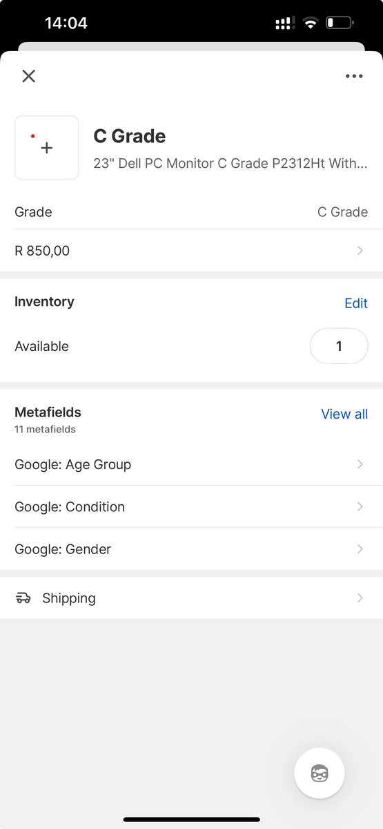 23" Dell PC Monitor C Grade P2312Ht With HDMI