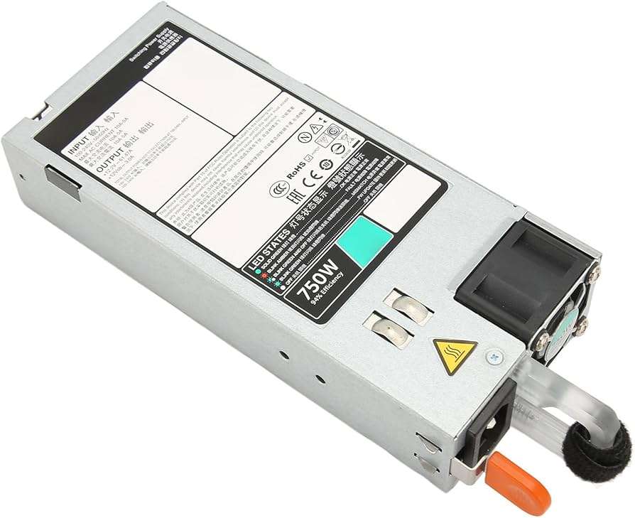 Dell D750E S6 Server Power Supply, 750W EPP Power Supply