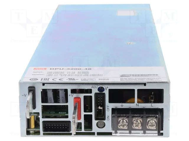 67Amp-48V MEAN WELL DPU-3200-48 AC DC Switching PowerSupply 3200w  133Amp