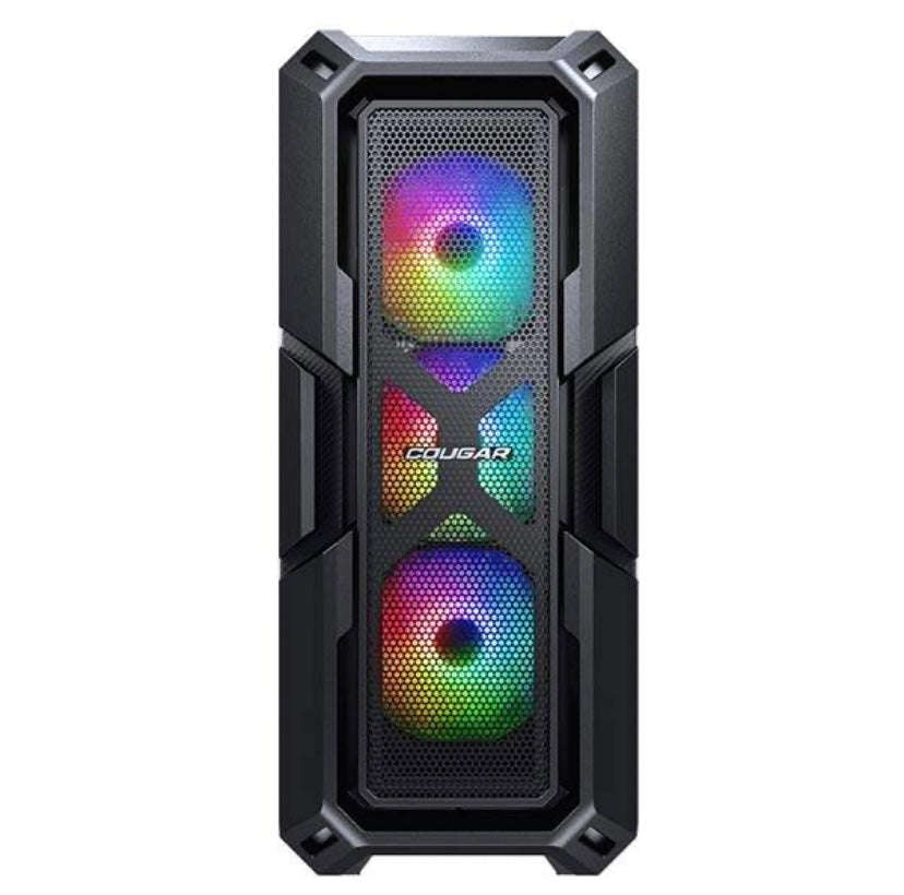 New Cougar MX440 Mesh RGB Gaming Desktop Case Including ARGB Built in Controller and 3 ARGB Fans