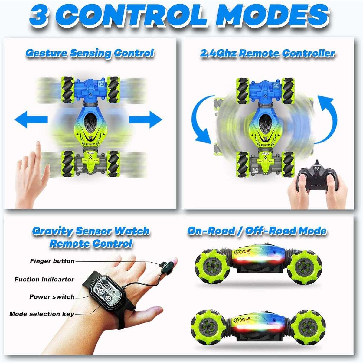 1:24 Scale 4WD Gesture Controlled RC Car