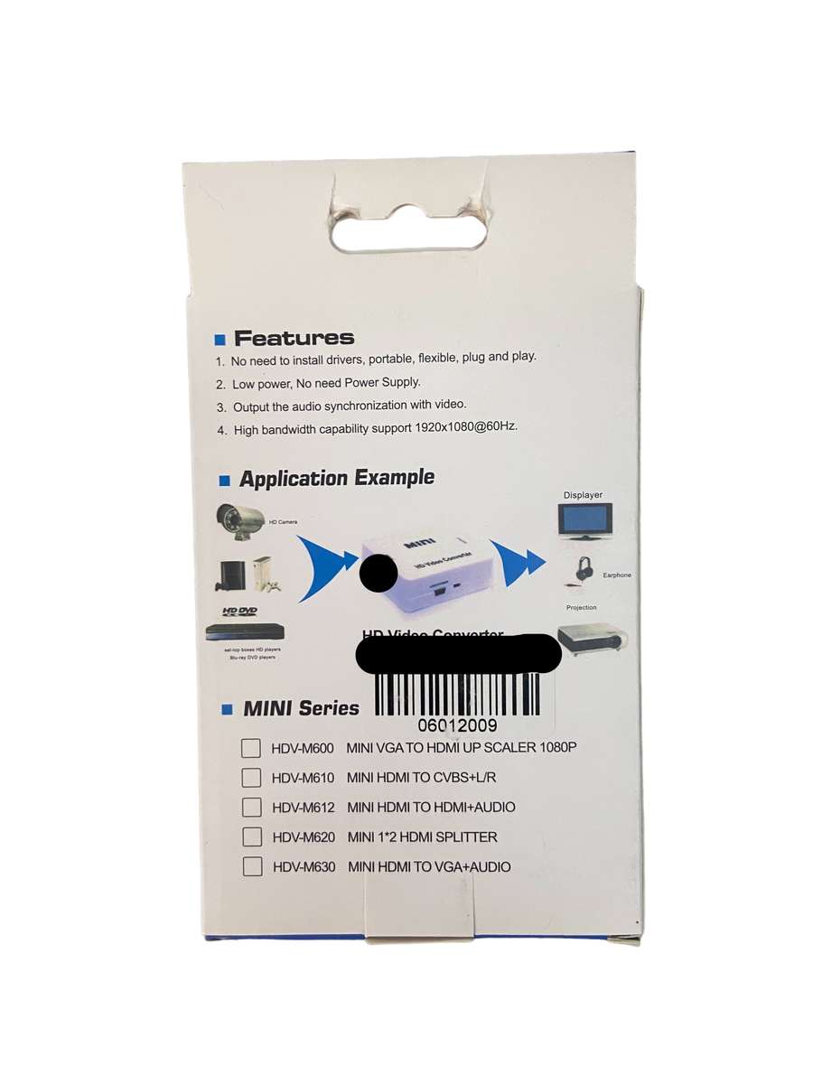 HD Video Converter HDMI to Av