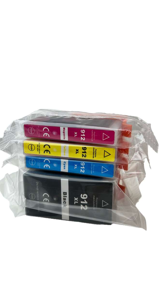 Ink Warehouse Inkjet Cartridges Compatible with HP 912XL /912 - Multipack