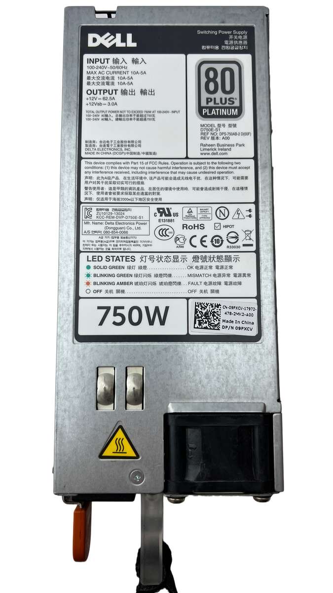 Dell D750E-S1 750Watt Power Supply for Poweredge Server