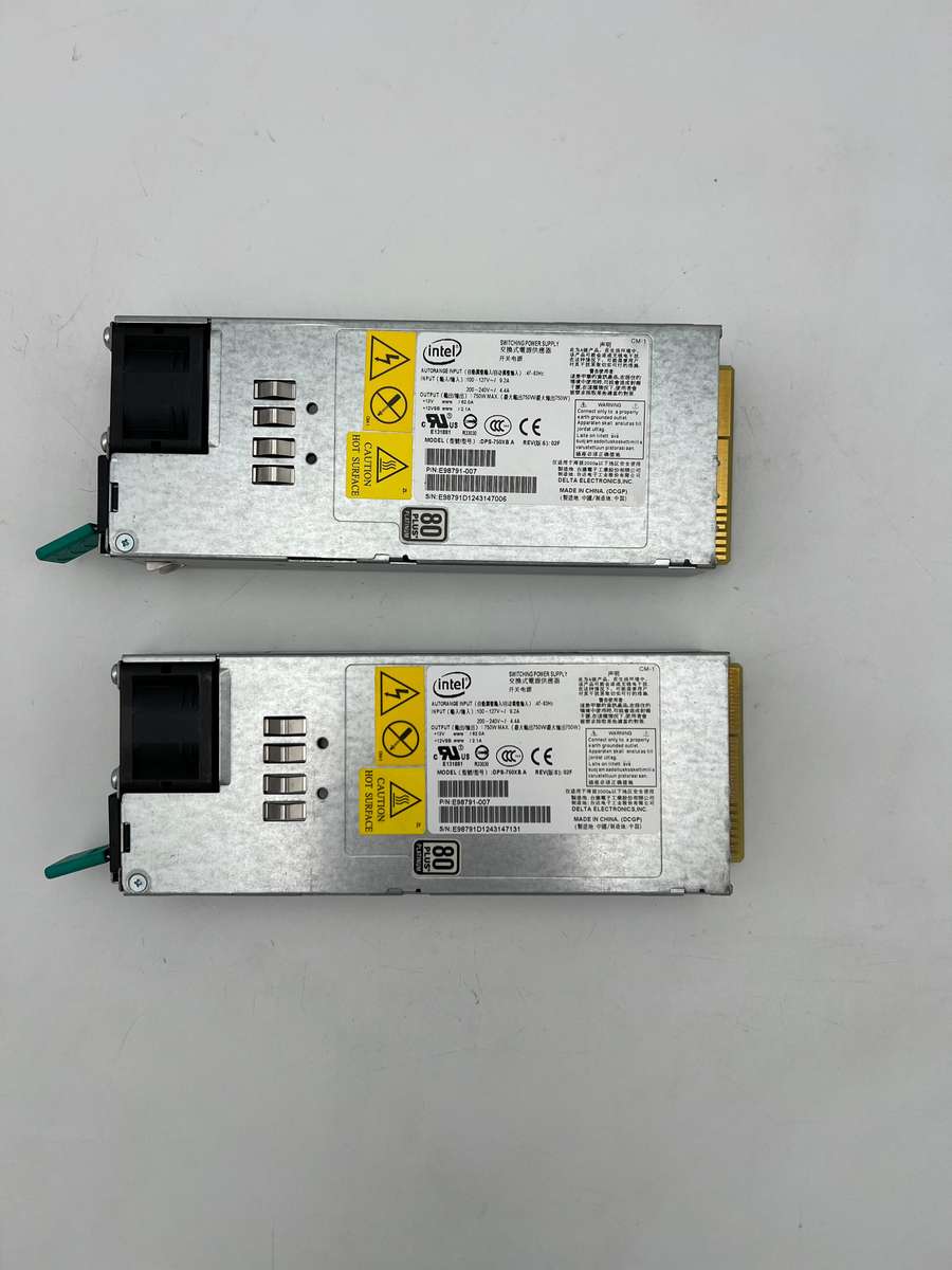 Intel 80 Plus Platinum 750W 12V-62A Switching Power Supply DPS-750XBA