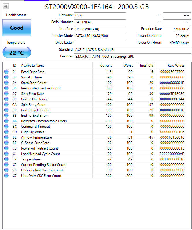 Seagate SV35.6 ST2000VX000 2000GB / 2TB SATA Hard Drive (Test Results In Images) (5)