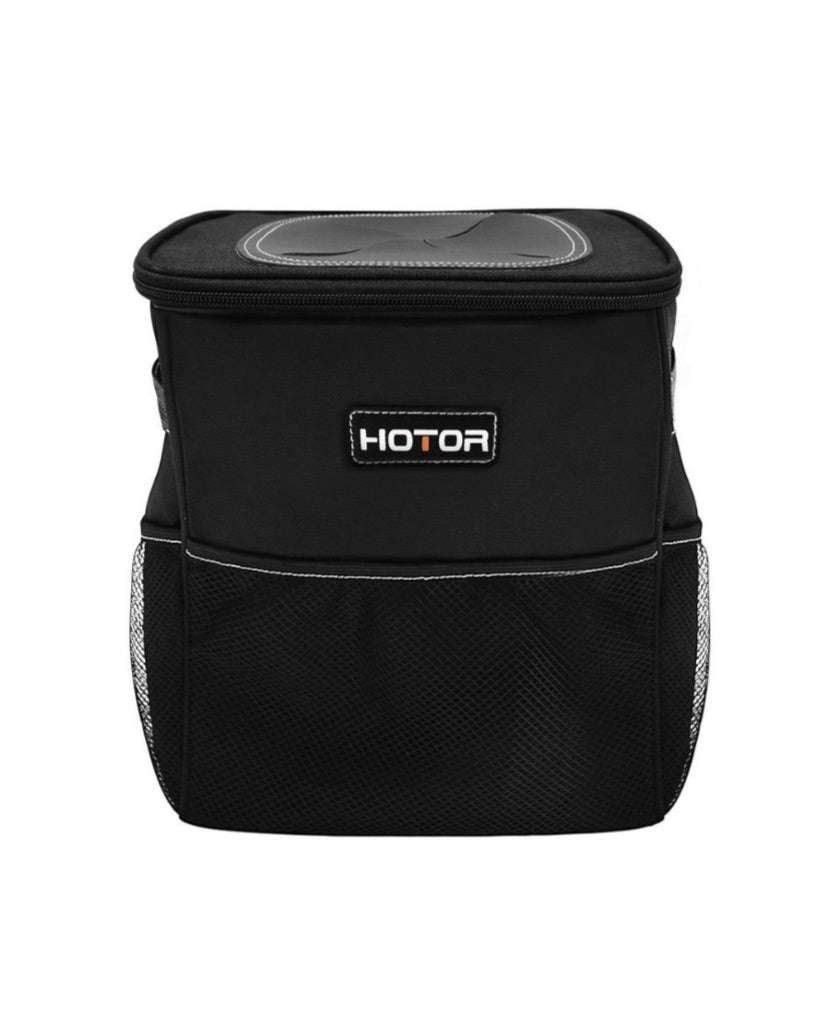Hotor Car Trash Can Organizer Bag with Lid & Storage Pockets