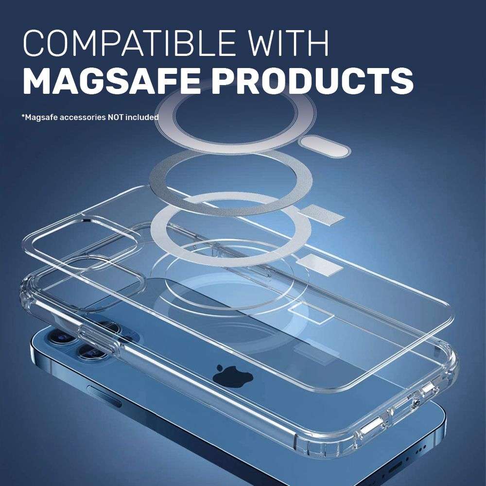 Ntech Magsafe iPhone 12 Mini Case Cover with 2 Screen Protectors