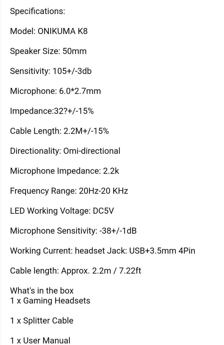 Onikuma K8 Gaming Headphones Camo Green Only