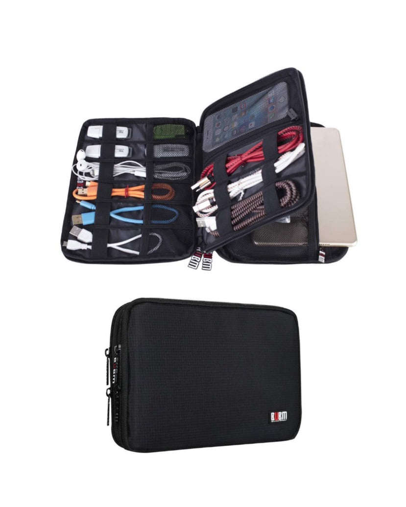Bubm Double-Layered Electronic and Cable Organizer Case
