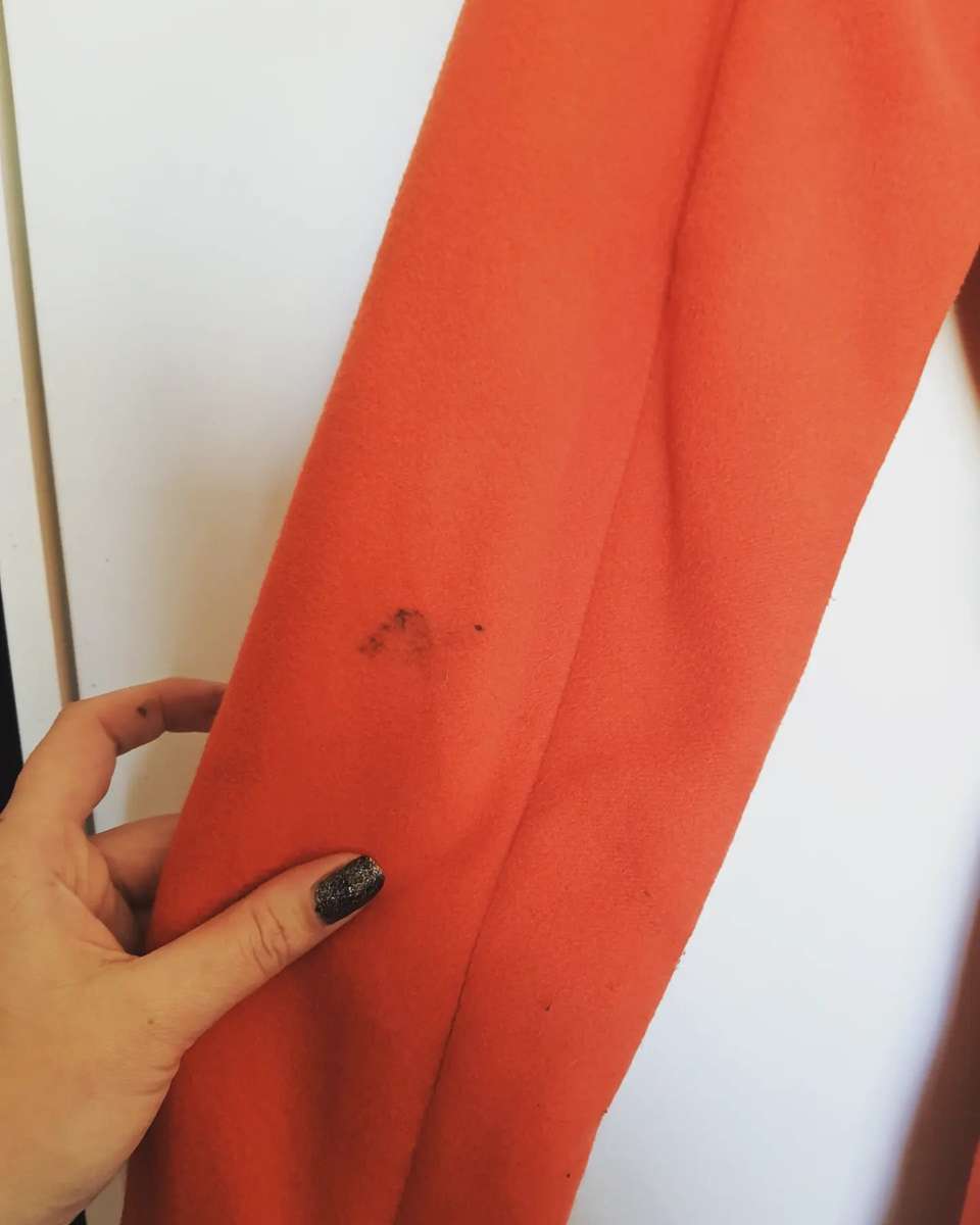 Orange belted wool jacket - M / Orange / Pietro Filipi