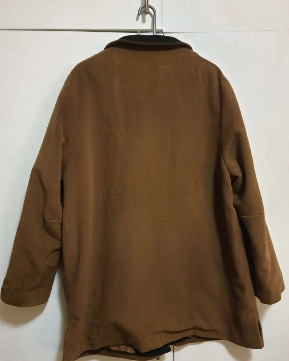 Wool and cashmere camel jacket with black collar - L / Camel / Individual Winter