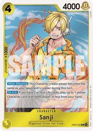 Sanji (EB04-052) (EB04-052) - Adventure on Kami's Island Foil