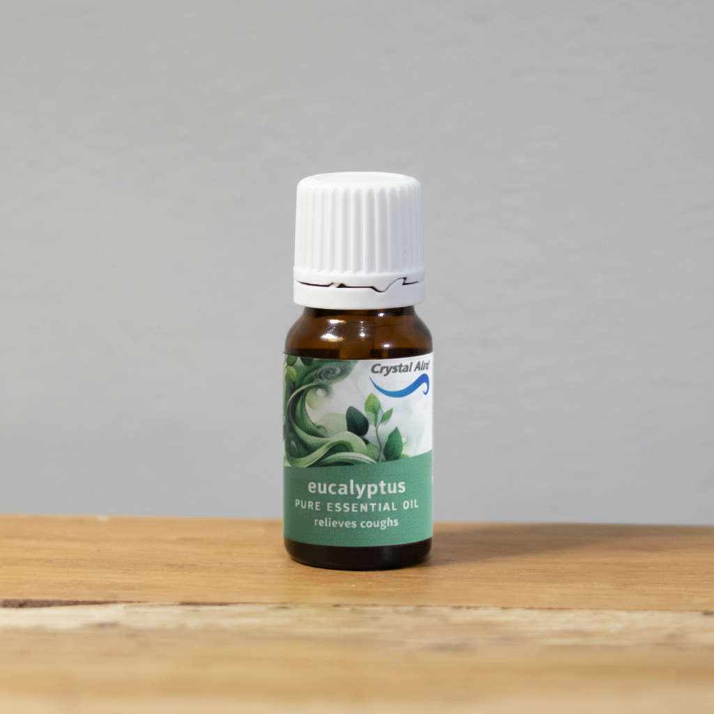 Crystal Aire Eucalyptus 10ml Essential Oil - Relieves Coughs & Breathing