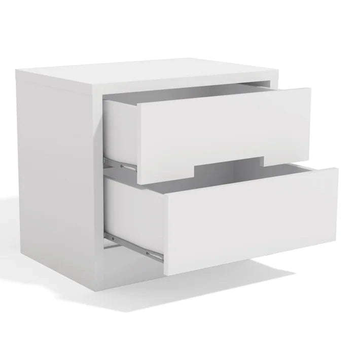 Puerta 2-Drawer Nightstand Pedestal