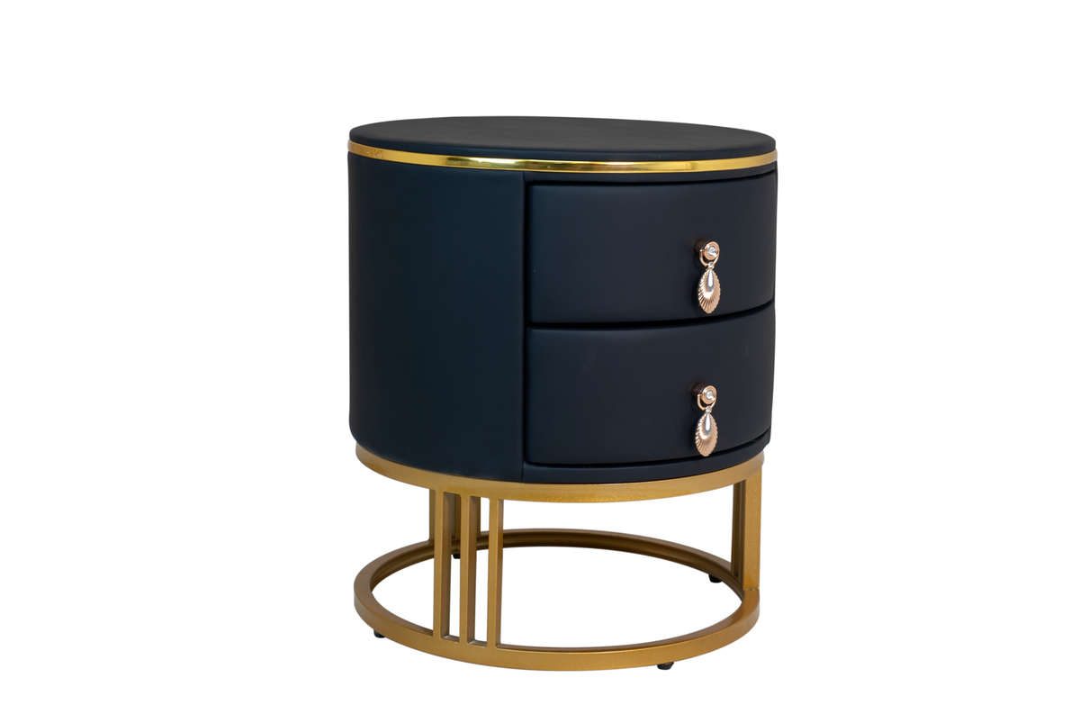 Amora Rounded Leather Pedestal
