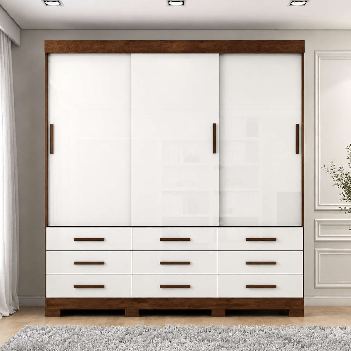 Ideale Max 3-Door 9-Drawer  Wardrobe
