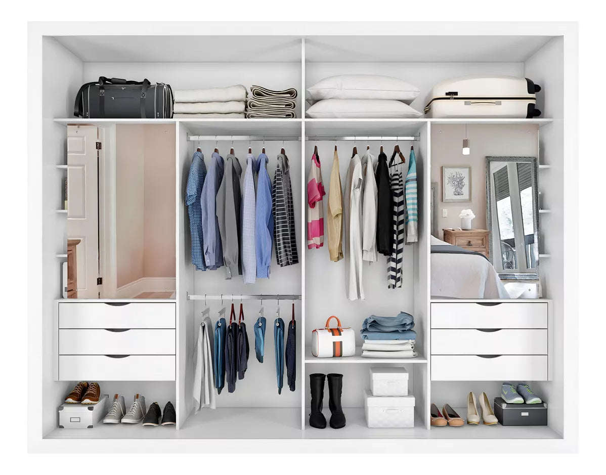 Coliseu 2-Door 6-Drawer Wardrobe