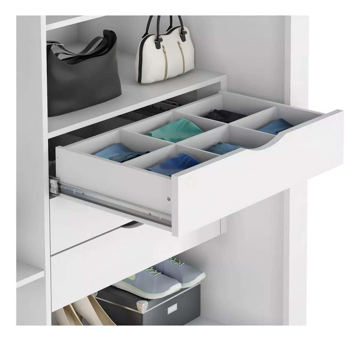 Coliseu 2-Door 6-Drawer Wardrobe