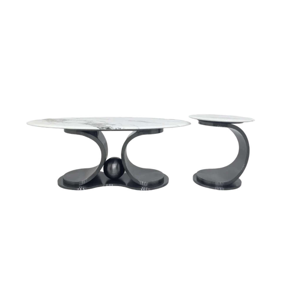 Varenna Marble Coffee Table Set  2 Piece